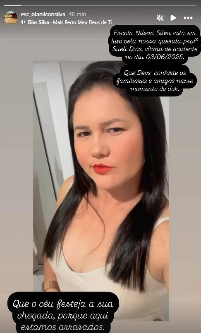 Professora morre após quatro dias internada em decorrência de acidente em Rolim de Moura Professora morre após quatro dias internada em decorrência de acidente em Rolim de Moura