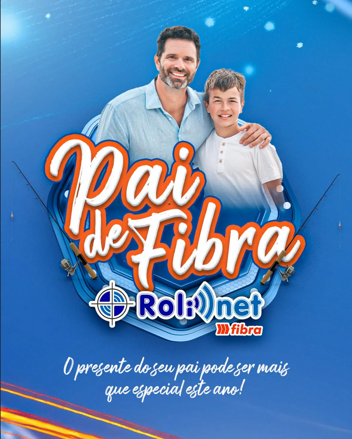 Rolim Net lança promoção ‘Pai de Fibra’ com sorteio de super kit de pesca Rolim Net lança promoção ‘Pai de Fibra’ com sorteio de super kit de pesca