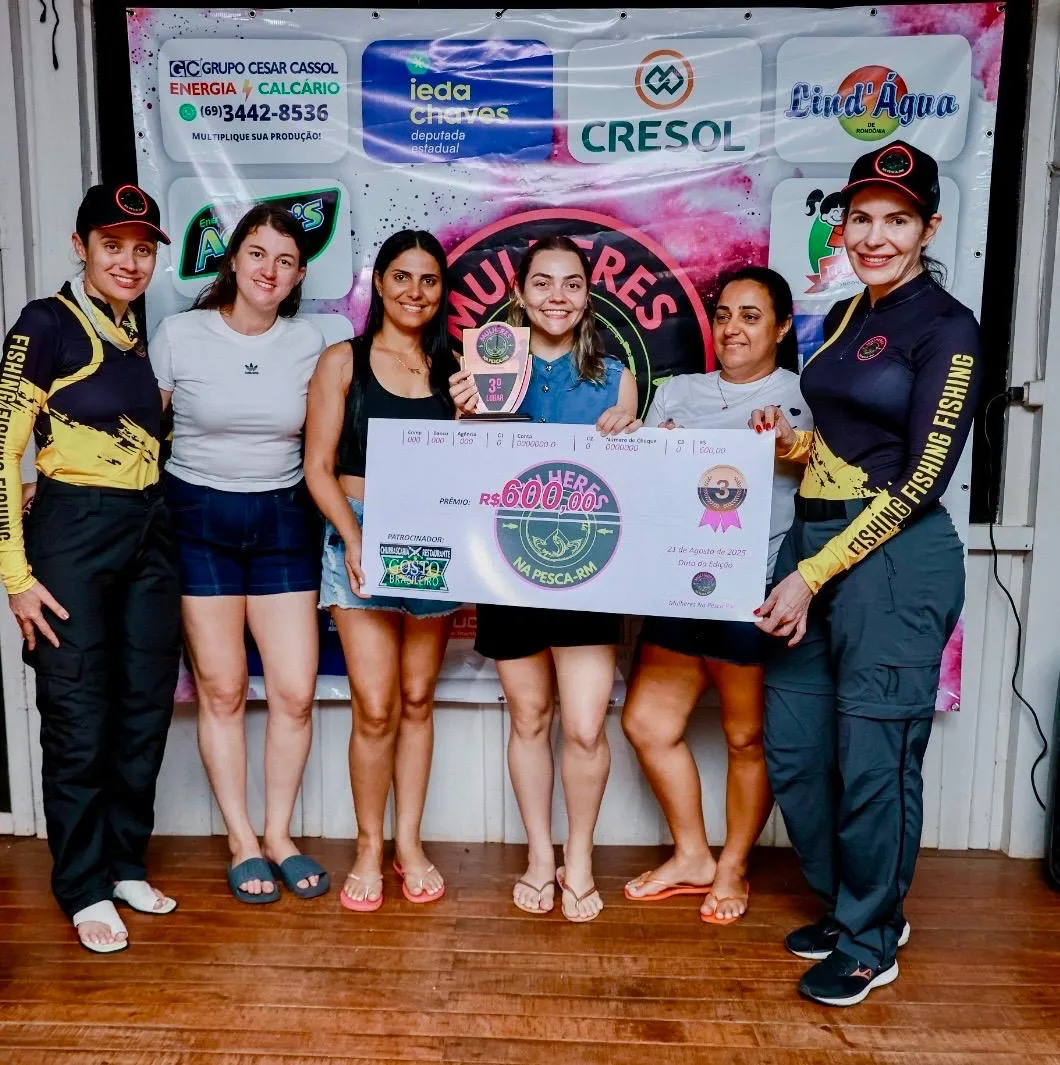 Mulheres na Pesca realiza segunda edição com recorde de participantes em Porto Rolim, município de Alta Floresta/RO