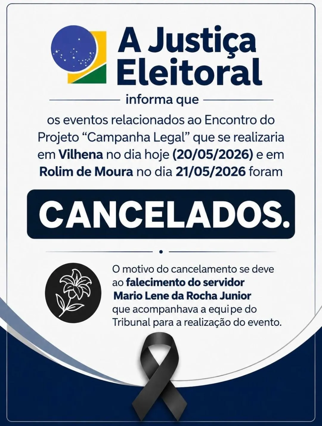A Justiça Eleitoral informa A Justiça Eleitoral informa