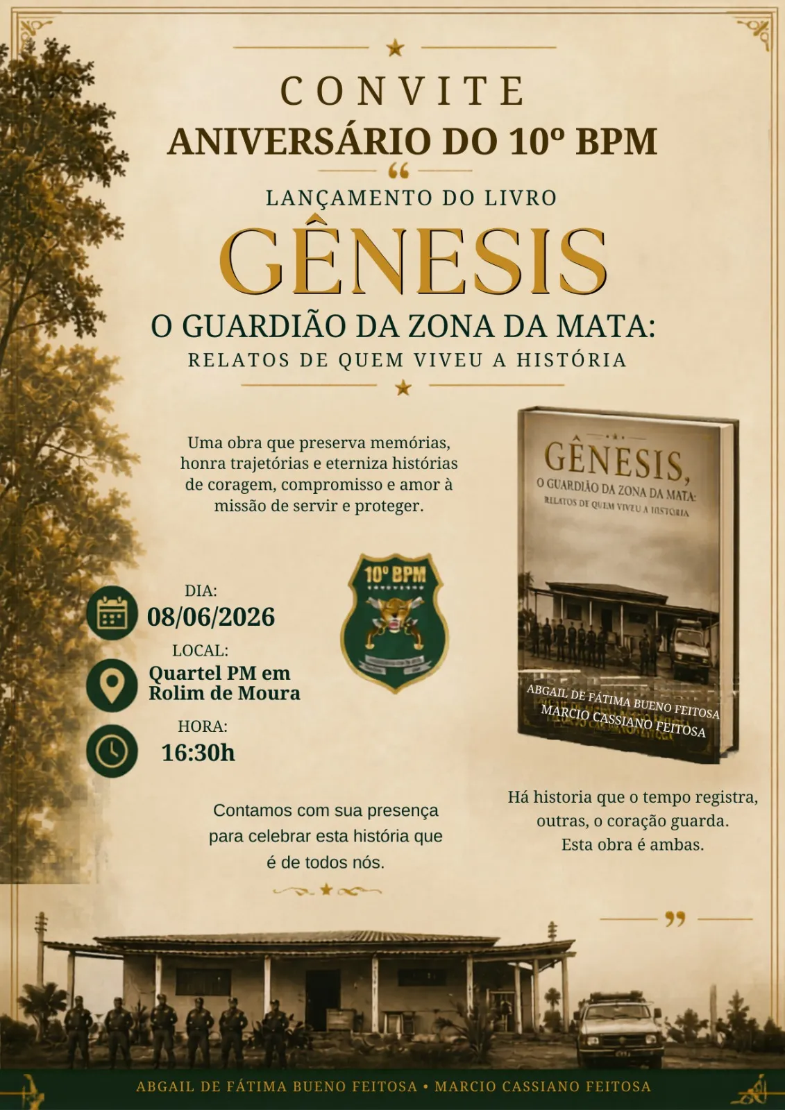 De grupamento a batalhão: policiais contam em livro a história da PM em Rolim de Moura De grupamento a batalhão: policiais contam em livro a história da PM em Rolim de Moura