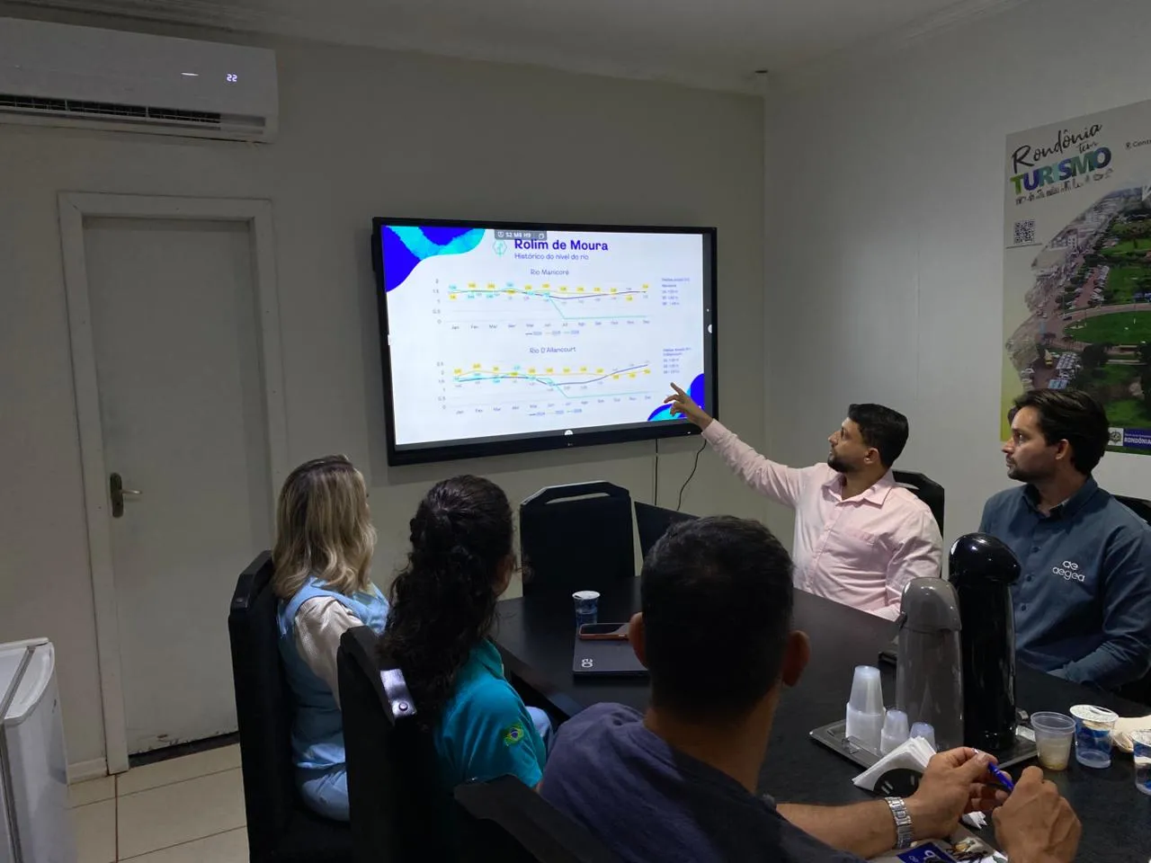 Aldo Júlio se reúne com a diretoria da Águas de Rolim de Moura, cobra planejamento contra os impactos do El Niño e propõe parceria para recuperação de nascentes Aldo Júlio se reúne com a diretoria da Águas de Rolim de Moura, cobra planejamento contra os impactos do El Niño e propõe parceria para recuperação de nascentes